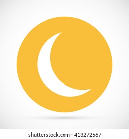 Moon and stars at icon