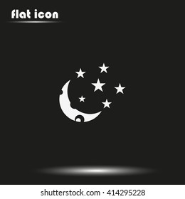 Moon and stars icon.