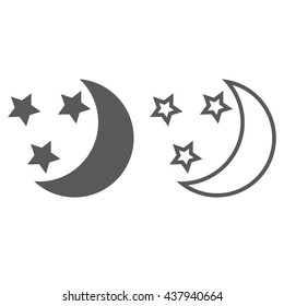 moon stars Icon