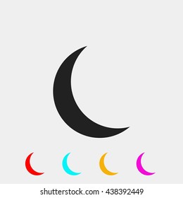 Moon and stars at icon