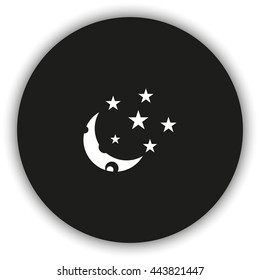 Moon and stars icon.