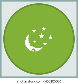 Moon and stars icon.