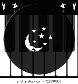 Moon and stars icon.
