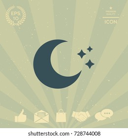 Moon stars icon