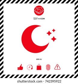 Moon stars icon