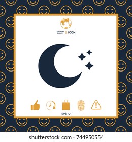Moon stars icon