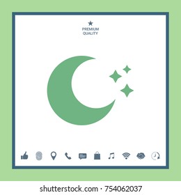 Moon stars icon