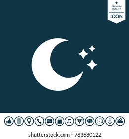 Moon stars icon
