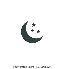 Moon and Stars icon symbol vector illustration