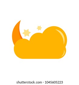 moon and stars icon vector