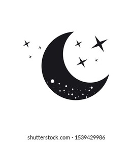 Moon and Stars Images, Stock Photos & Vectors | Shutterstock