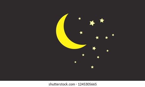 Background Light Moon Night Stock Vector (Royalty Free) 1522780511 ...