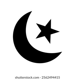 moon and stars symbols of Islamic religion