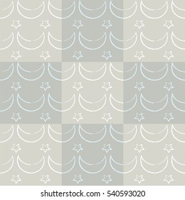 moon and stars vector. background texture