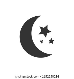 Moon And Stars Vector Icon