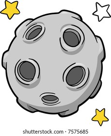 Moon and Stars Vector Illustration