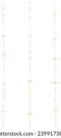 Moon and Sun Line Art Element