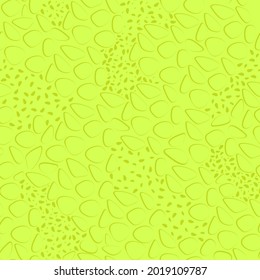 La textura de neón abstracta de la superficie de la luna es un patrón sin fisuras. Superficie de neón amarillo para el diseño de tela. Ilustración vectorial plana.