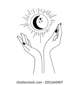 Moon Surface. Moon. Satellite Planet. Crescent Moon. Object Shape. Vector Graphics.