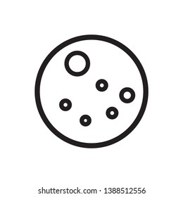 moon symbol icon sign, vector, eps 10