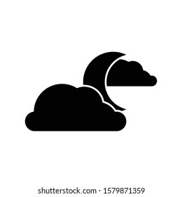 Moon Symbol Icon Vector Illustration