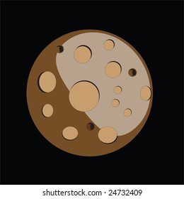 moon, vector