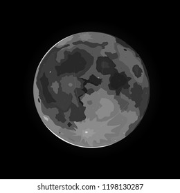 Moon vector cartoon