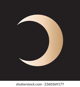 moon vector design in art board.