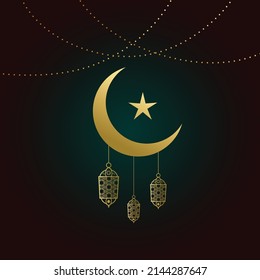 moon vector design, illustration design