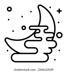 Diseño vectorial lunar, estilo de moda