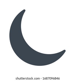 moon vector glyph color icon 