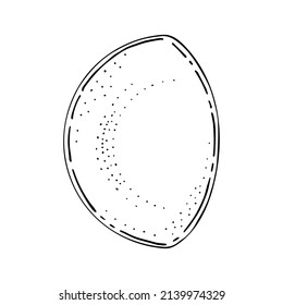 Gráficos vectoriales lunares. Cuerpo celestial místico. Satélite misterioso de la tierra. Astrológico mes lunar. Símbolo de y emociones. Sencillo elemento esotérico de línea dibujada a mano. Fase luna llena.