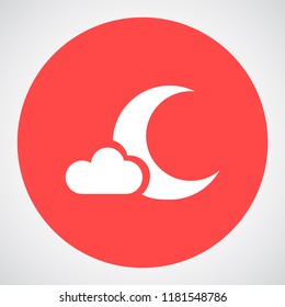 moon vector icon 10 eps
