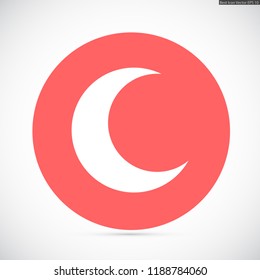 moon vector icon 10 eps