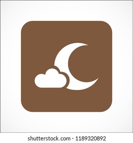 moon vector icon 10 eps