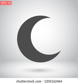 moon vector icon 10 eps