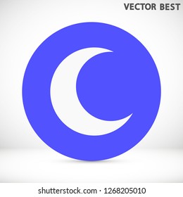 moon vector icon 10 eps
