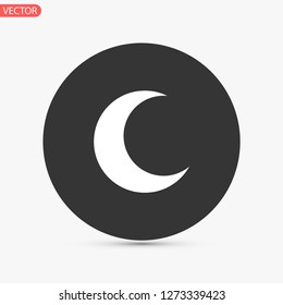 moon vector icon 10 eps