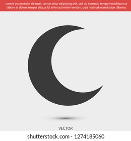 moon vector icon 10 eps