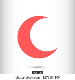 moon vector icon 10 eps