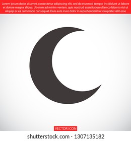 moon vector icon 10 eps