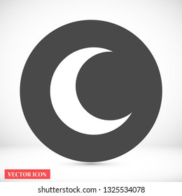 moon vector icon 10 eps