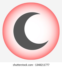 moon vector icon 10 eps