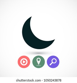 Moon  vector icon