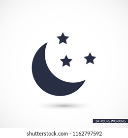 Moon  vector icon