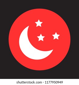 Moon  vector icon