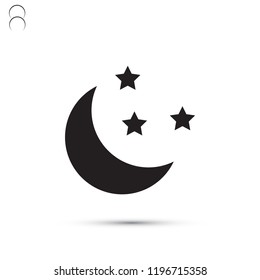 Moon  vector icon