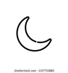 Moon vector icon