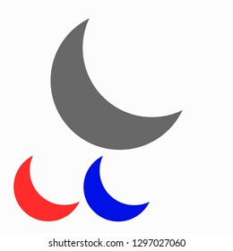 Moon  vector icon