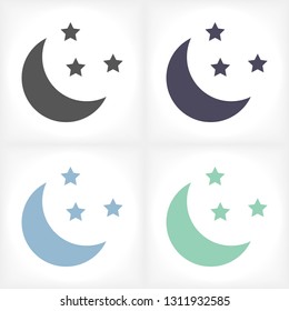 Moon  vector icon